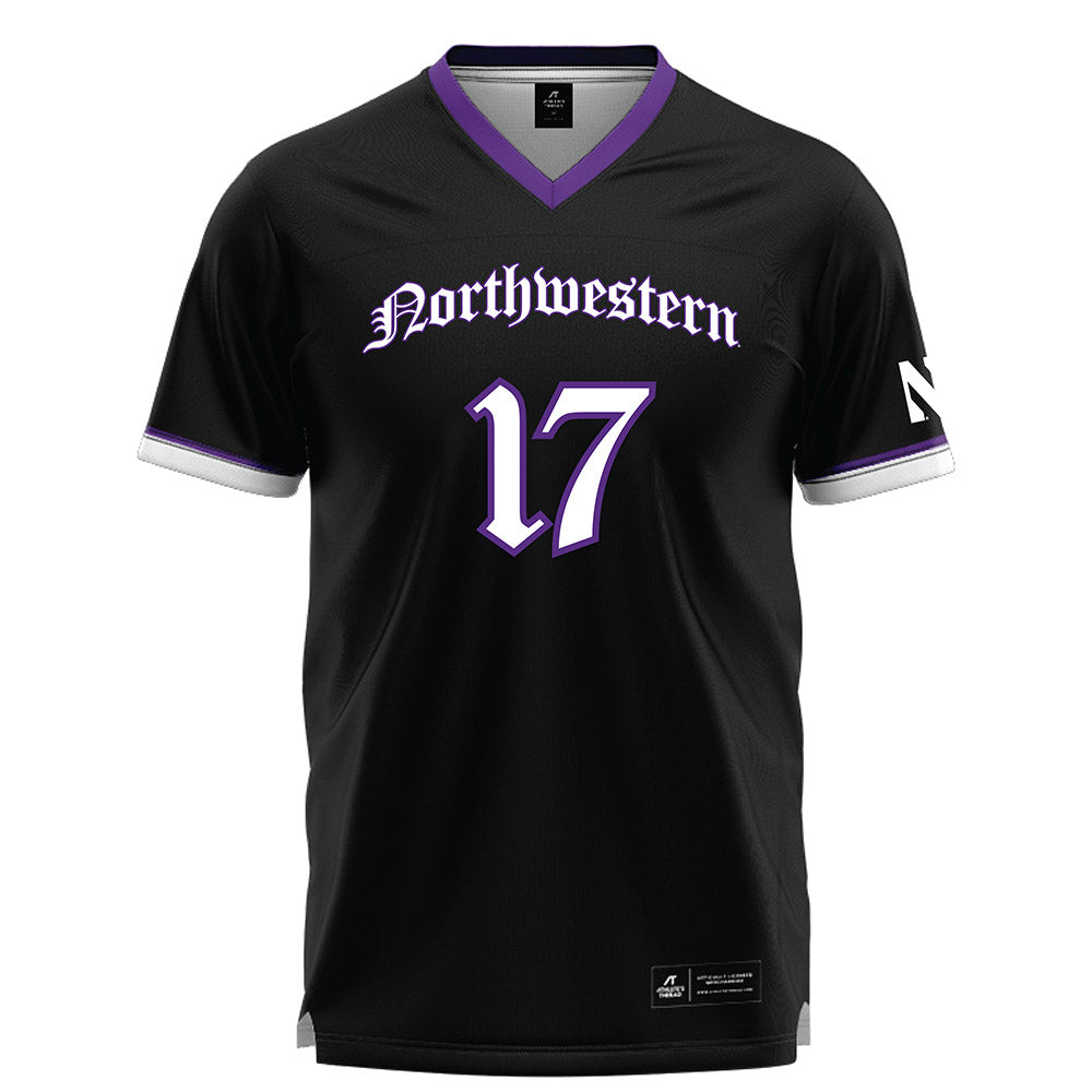 Northwestern - NCAA Women's Lacrosse : Jenna Soto - Black Lacrosse Jersey -0