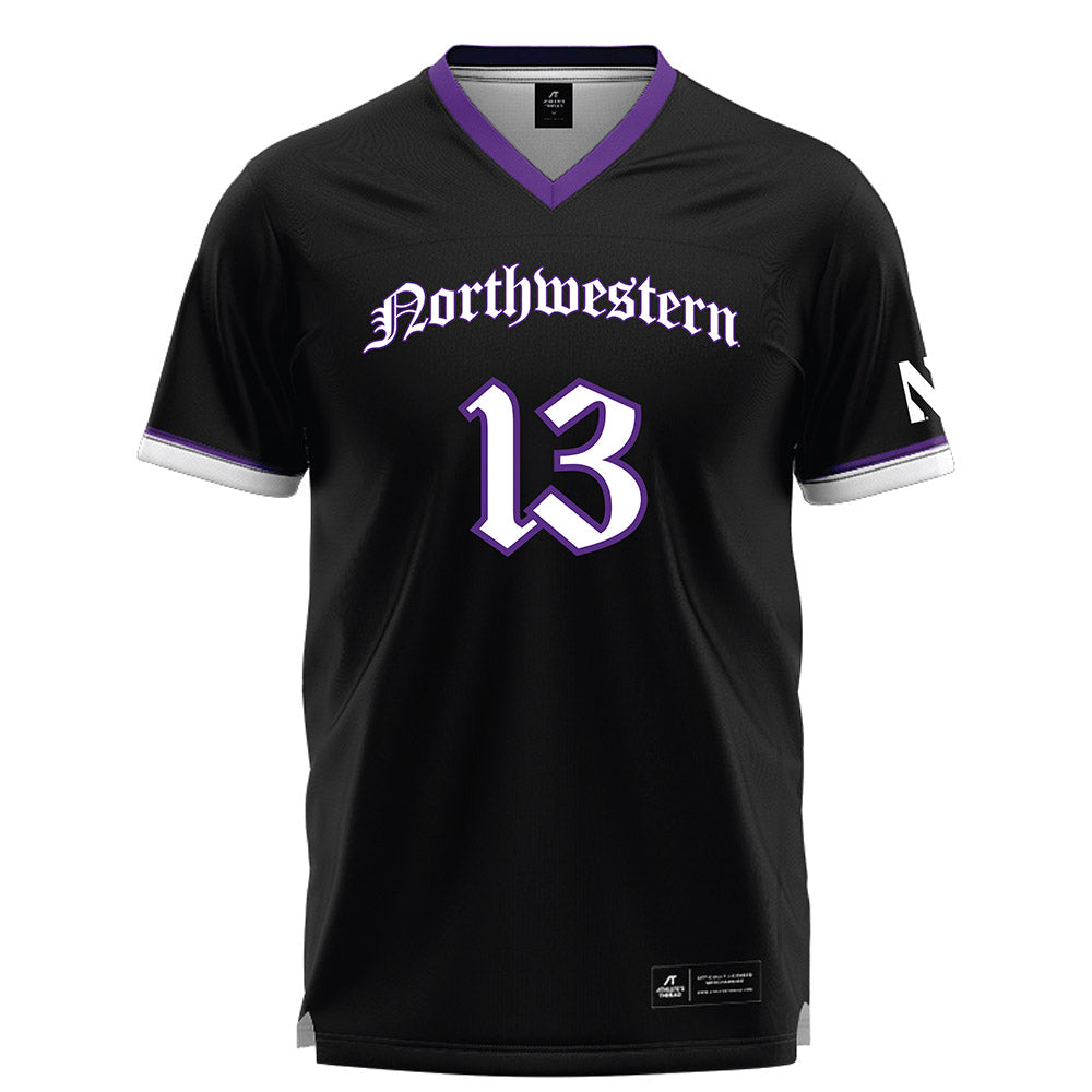 Northwestern - NCAA Women's Lacrosse : Delaney Sweitzer - Black Lacrosse Jersey -0