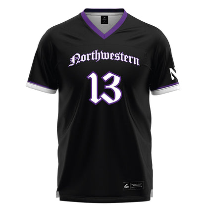 Northwestern - NCAA Women's Lacrosse : Delaney Sweitzer - Black Lacrosse Jersey -0