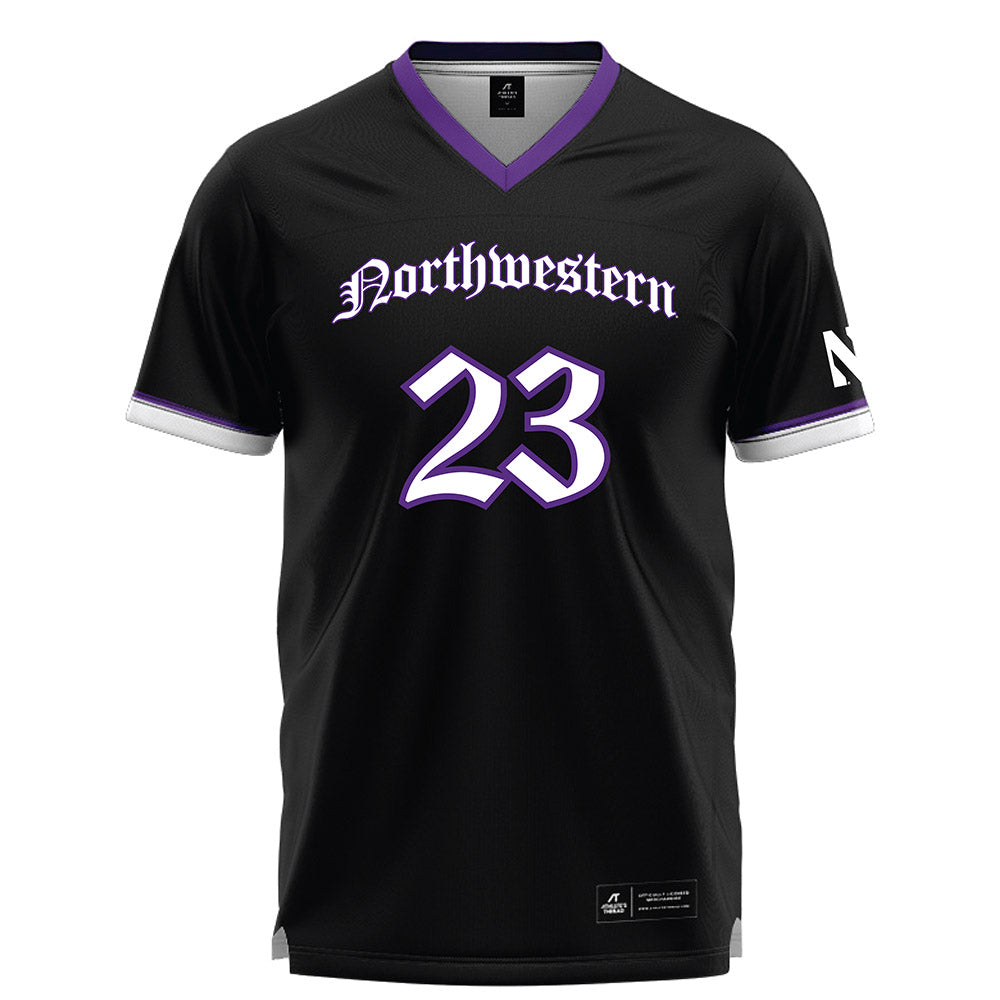 Northwestern - NCAA Women's Lacrosse : Jenika Cuocco - Black Lacrosse Jersey -0