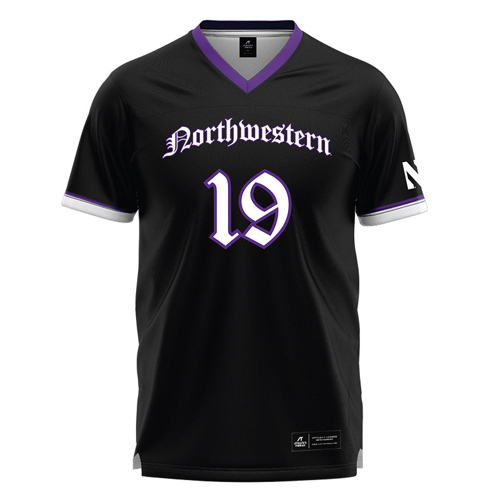 Northwestern - NCAA Women's Lacrosse : Samantha Smith - Black Lacrosse Jersey