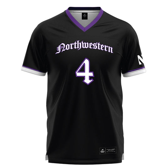 Northwestern - NCAA Women's Lacrosse : Reese Hansen - Black Lacrosse Jersey -0