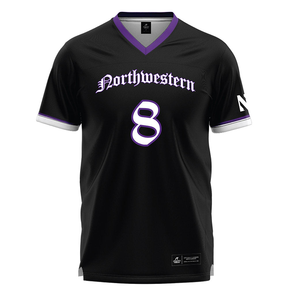 Northwestern - NCAA Women's Lacrosse : Megan Mallgrave - Black Lacrosse Jersey