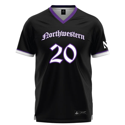 Northwestern - NCAA Women's Lacrosse : Alexis Ventresca - Black Lacrosse Jersey
