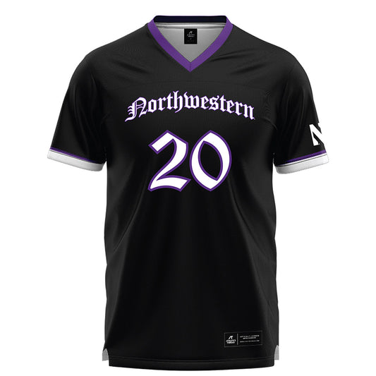 Northwestern - NCAA Women's Lacrosse : Alexis Ventresca - Black Lacrosse Jersey