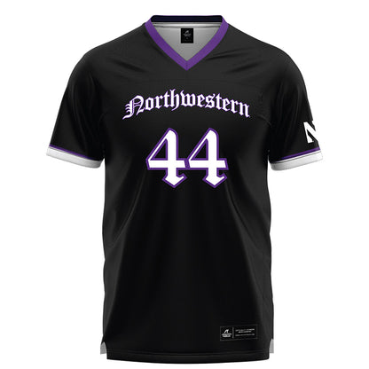 Northwestern - NCAA Women's Lacrosse : Camille Grieve - Black Lacrosse Jersey -0