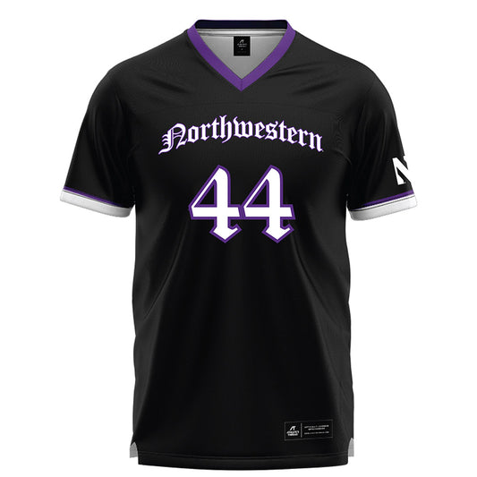 Northwestern - NCAA Women's Lacrosse : Camille Grieve - Black Lacrosse Jersey -0