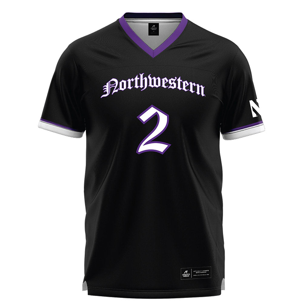 Northwestern - NCAA Women's Lacrosse : Jaylen Rosga - Black Lacrosse Jersey -0