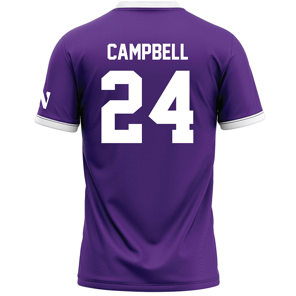 Northwestern - NCAA Women's Lacrosse : Riley Campbell - Purple Lacrosse Jersey -1