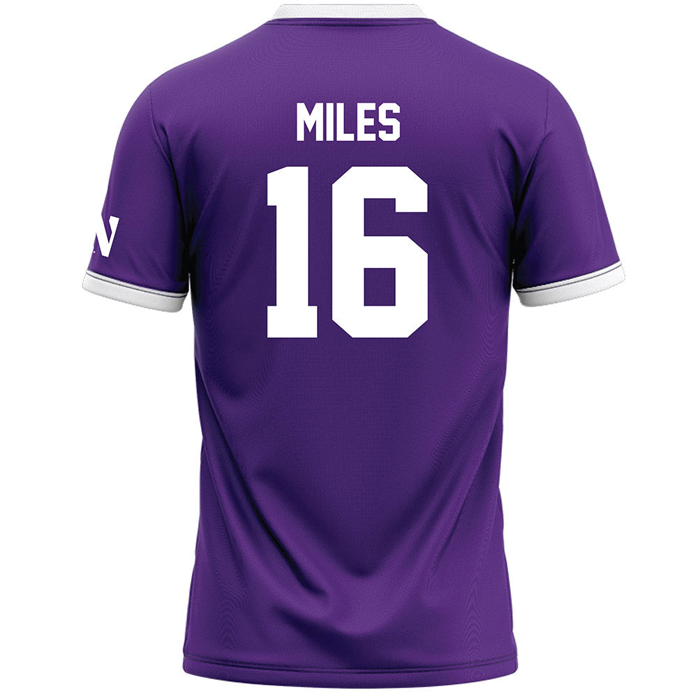 Northwestern - NCAA Women's Lacrosse : Niki Miles - Purple Lacrosse Jersey -1
