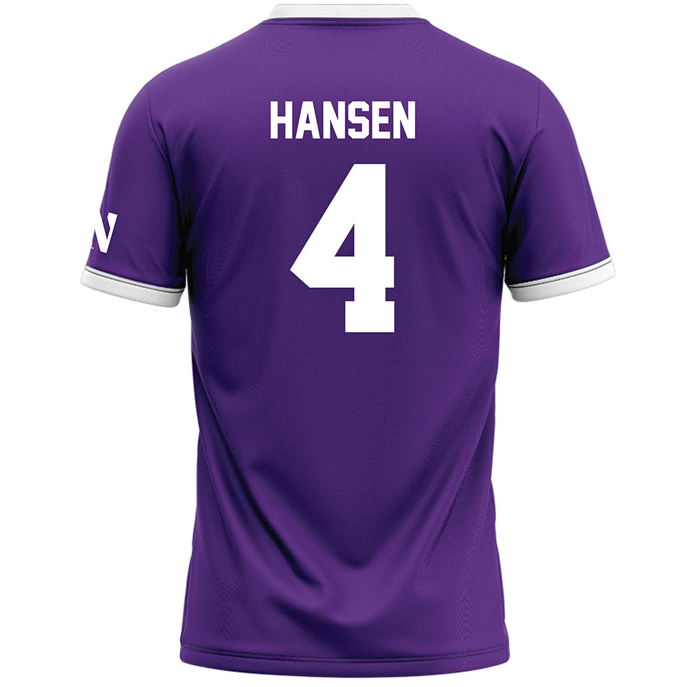 Northwestern - NCAA Women's Lacrosse : Reese Hansen - Purple Lacrosse Jersey -1