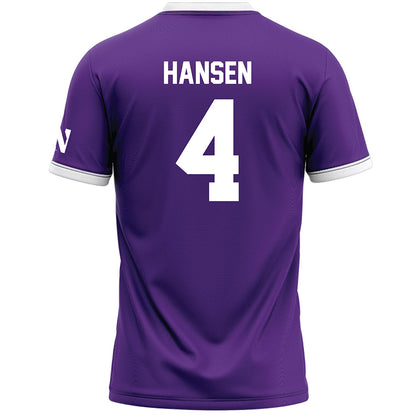 Northwestern - NCAA Women's Lacrosse : Reese Hansen - Purple Lacrosse Jersey -1