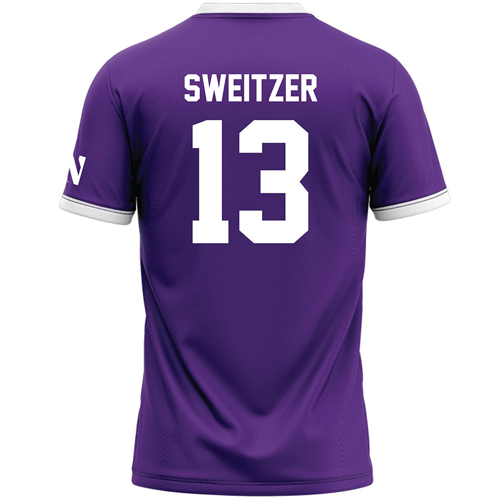 Northwestern - NCAA Women's Lacrosse : Delaney Sweitzer - Purple Lacrosse Jersey -1