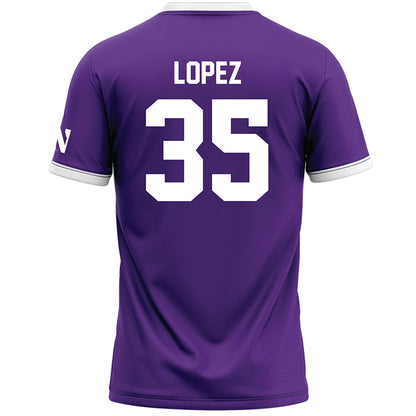 Northwestern - NCAA Women's Lacrosse : Natalie Lopez - Purple Lacrosse Jersey