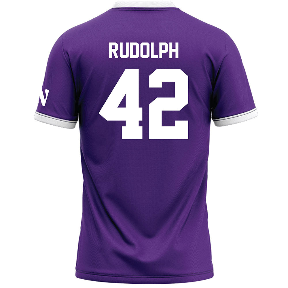 Northwestern - NCAA Women's Lacrosse : Hannah Rudolph - Purple Lacrosse Jersey -1