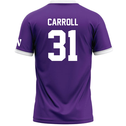 Northwestern - NCAA Women's Lacrosse : Mary Carroll - Purple Lacrosse Jersey -1