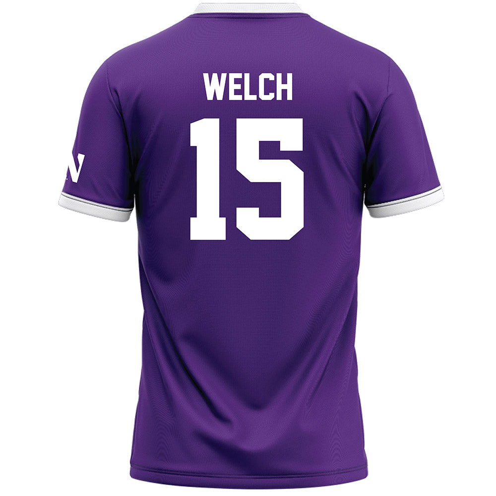 Northwestern - NCAA Women's Lacrosse : Kathryn Welch - Purple Lacrosse Jersey