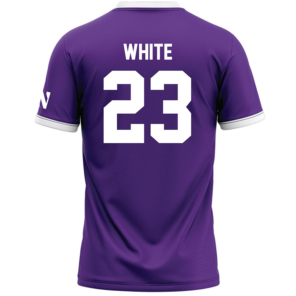 Northwestern - NCAA Women's Lacrosse : Samantha White - Purple Lacrosse Jersey