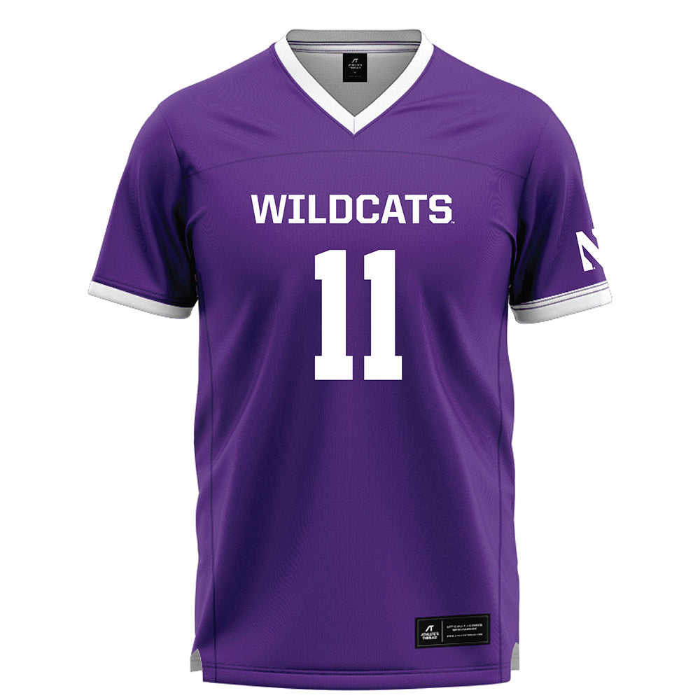 Northwestern - NCAA Women's Lacrosse : Abby LoCascio - Purple Lacrosse Jersey