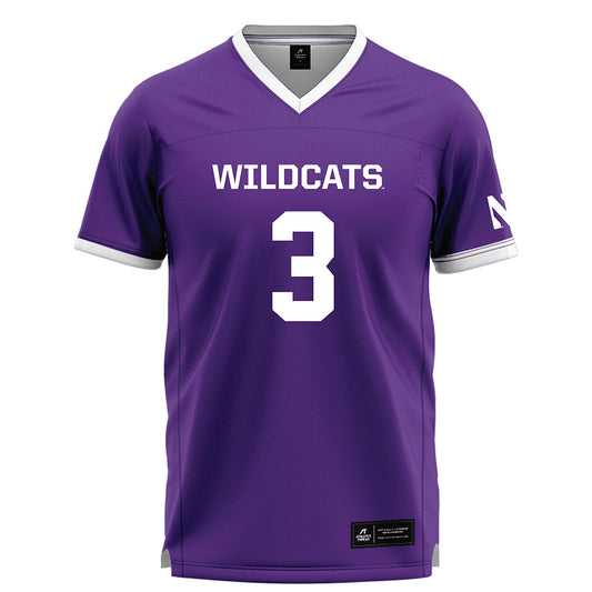 Northwestern - NCAA Women's Lacrosse : Aditi Foster - Purple Lacrosse Jersey -0