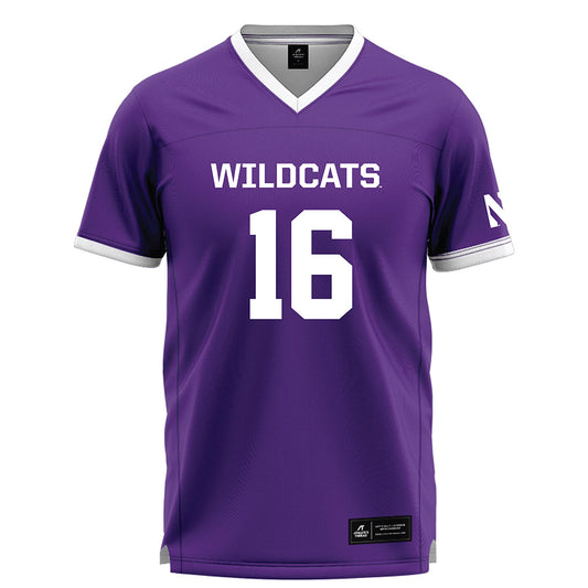 Northwestern - NCAA Women's Lacrosse : Niki Miles - Purple Lacrosse Jersey -0