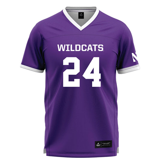 Northwestern - NCAA Women's Lacrosse : Riley Campbell - Purple Lacrosse Jersey -0