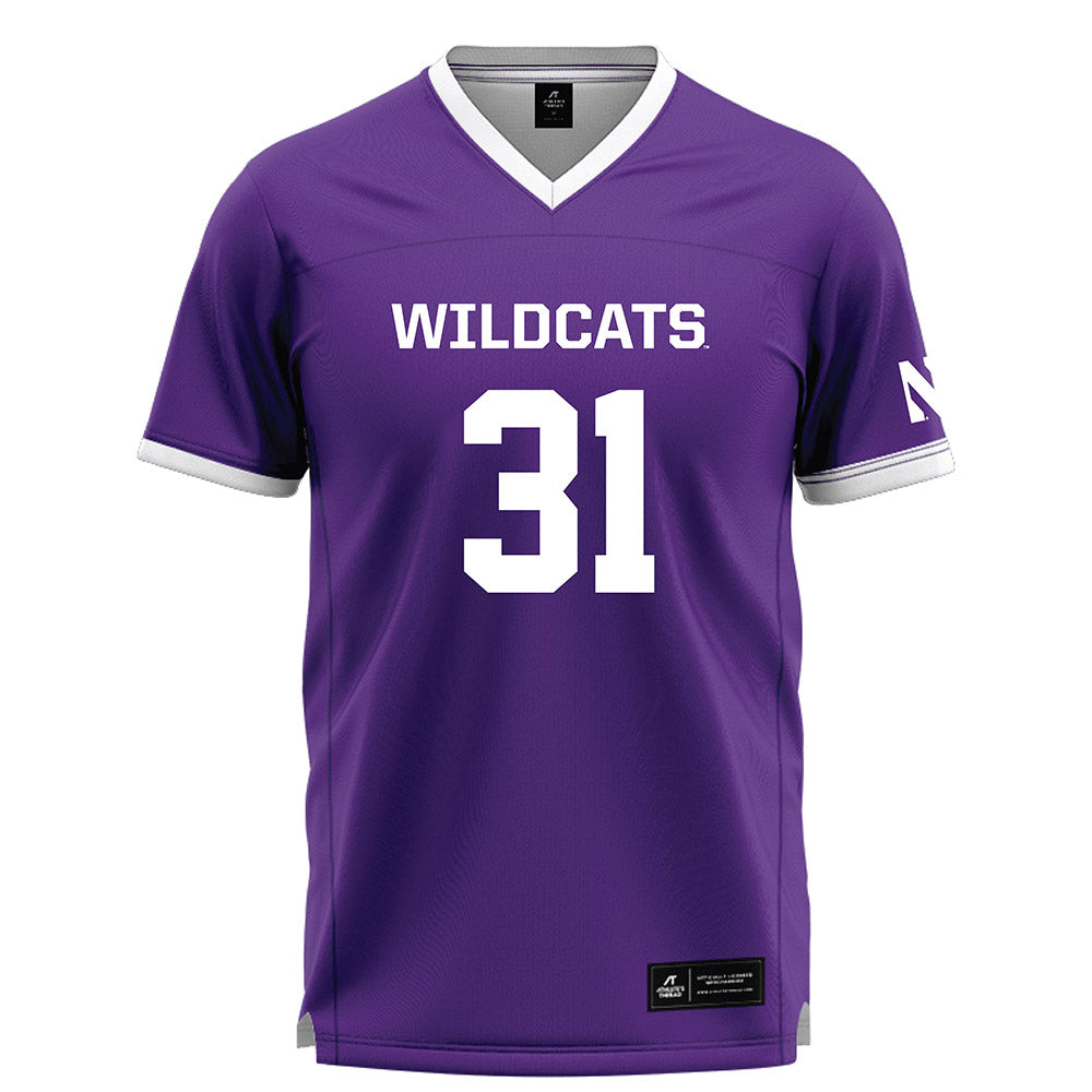 Northwestern - NCAA Women's Lacrosse : Mary Carroll - Purple Lacrosse Jersey -0