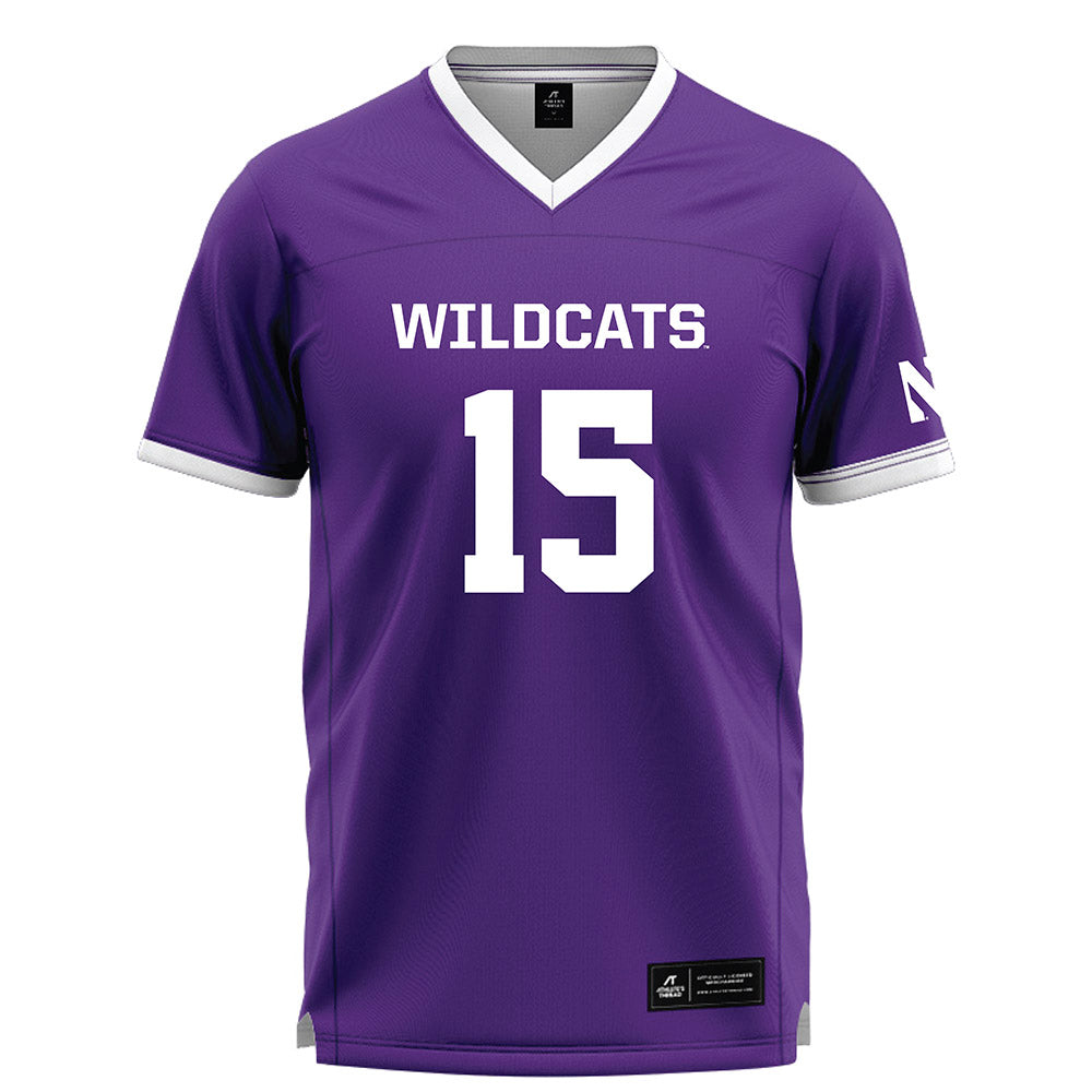 Northwestern - NCAA Women's Lacrosse : Kathryn Welch - Purple Lacrosse Jersey