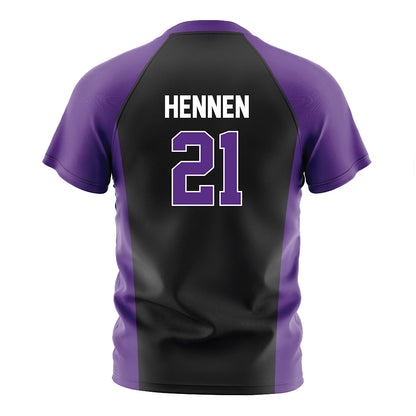 Northwestern - NCAA Women's Soccer : Kate Hennen - Black Soccer Jersey