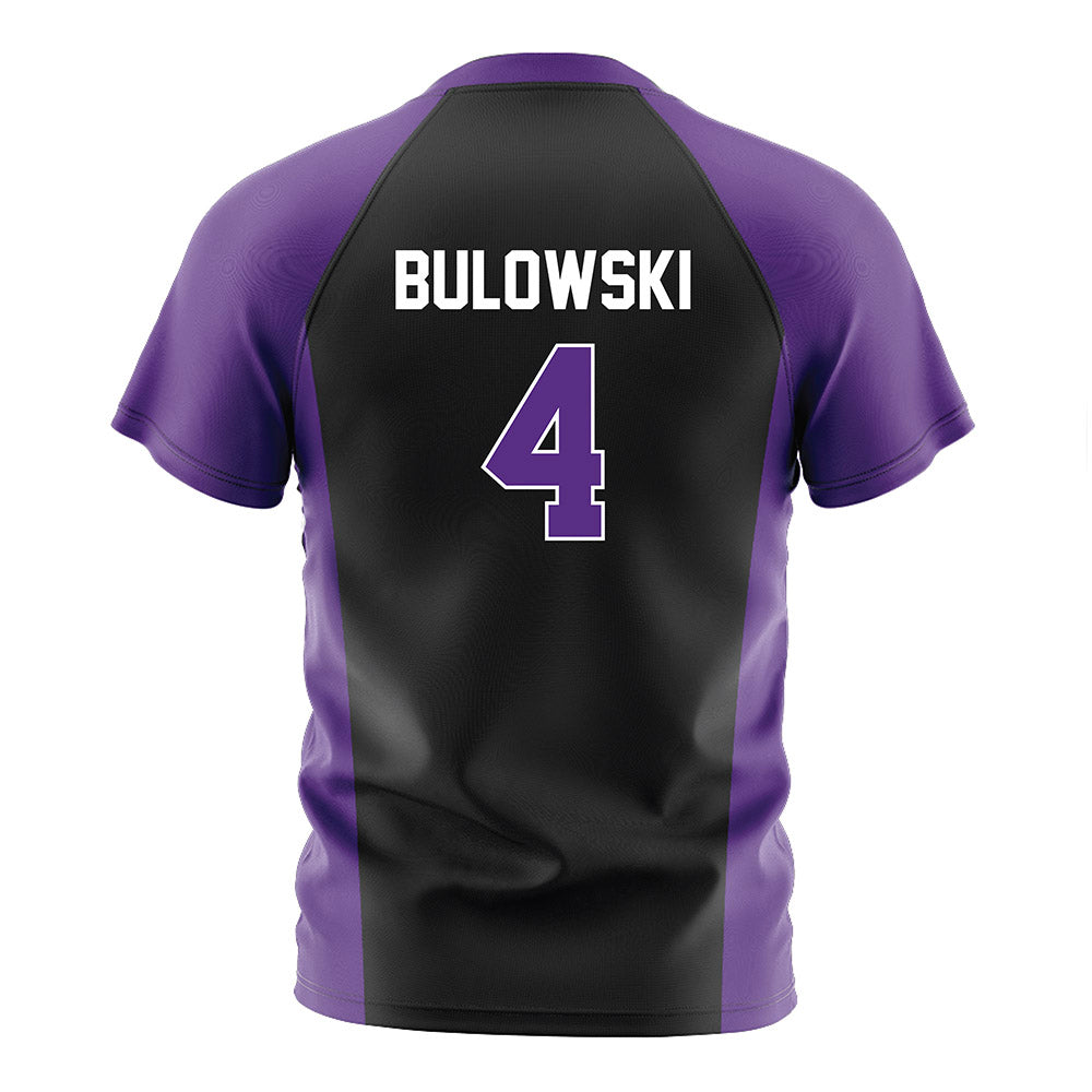 Northwestern - NCAA Men's Soccer : Dalton Bulowski - Black Soccer Jersey-1