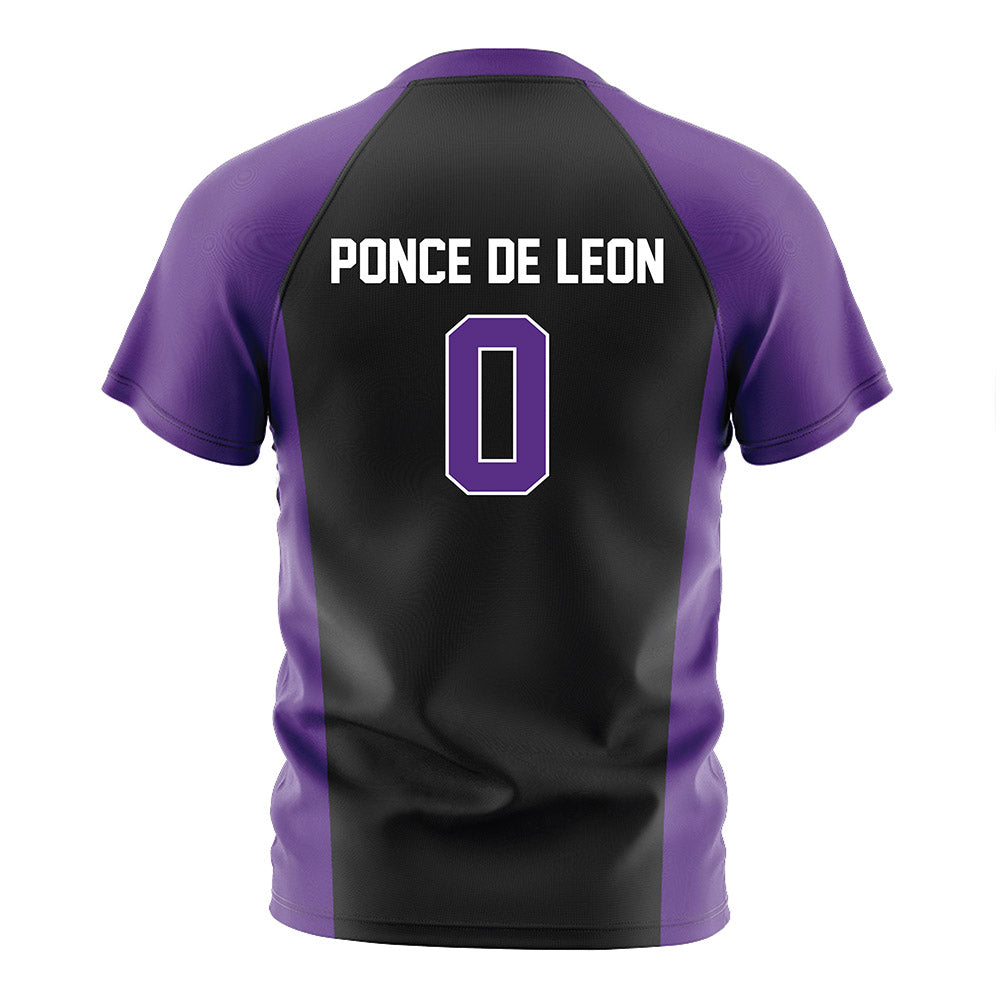 Northwestern - NCAA Men's Soccer : Rafael Ponce de Leon - Black Soccer Jersey