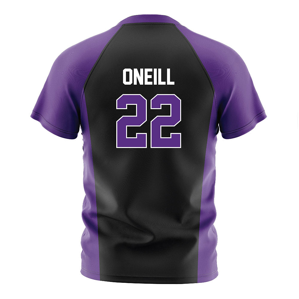 Northwestern - NCAA Men's Soccer : Aidan Oneill - Black Soccer Jersey-1