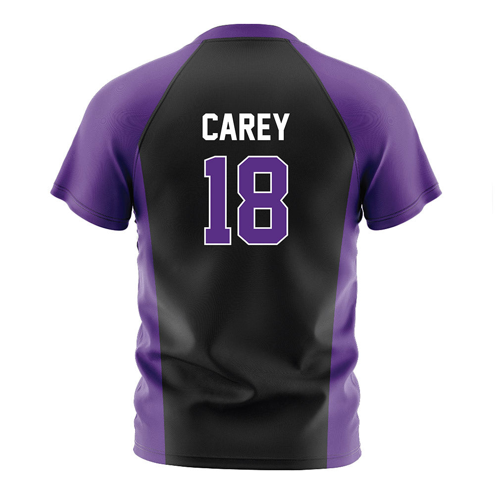 Northwestern - NCAA Women's Soccer : Holland Carey - Black Soccer Jersey-1
