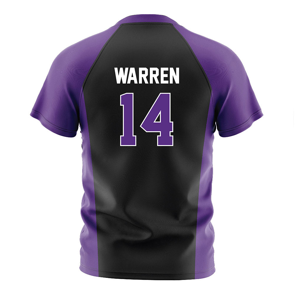 Northwestern - NCAA Men's Soccer : Tyler Warren - Black Soccer Jersey