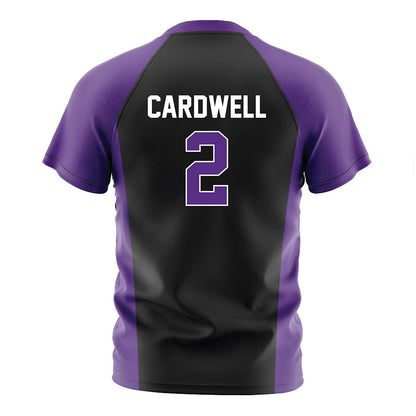 Northwestern - NCAA Women's Soccer : Liz Cardwell - Black Soccer Jersey-1
