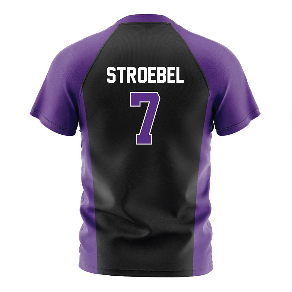 Northwestern - NCAA Women's Soccer : Mary Stroebel - Black Soccer Jersey