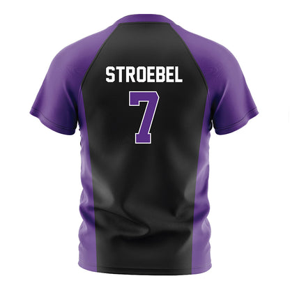 Northwestern - NCAA Women's Soccer : Mary Stroebel - Black Soccer Jersey