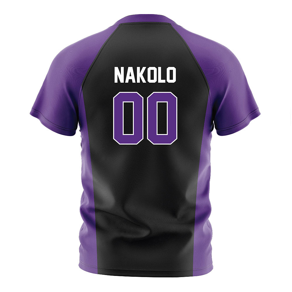 Northwestern - NCAA Men's Soccer : Ethan Nakolo - Black Soccer Jersey-1