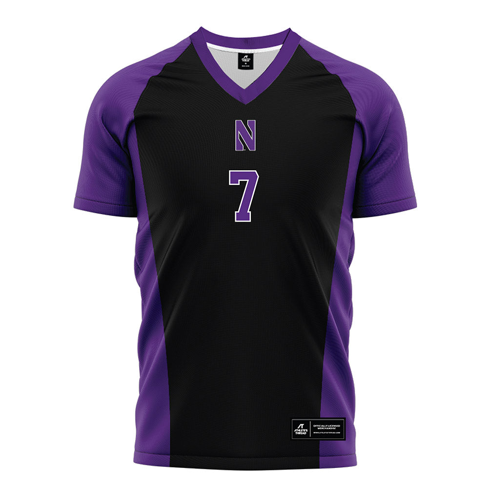 Northwestern - NCAA Women's Soccer : Mary Stroebel - Black Soccer Jersey