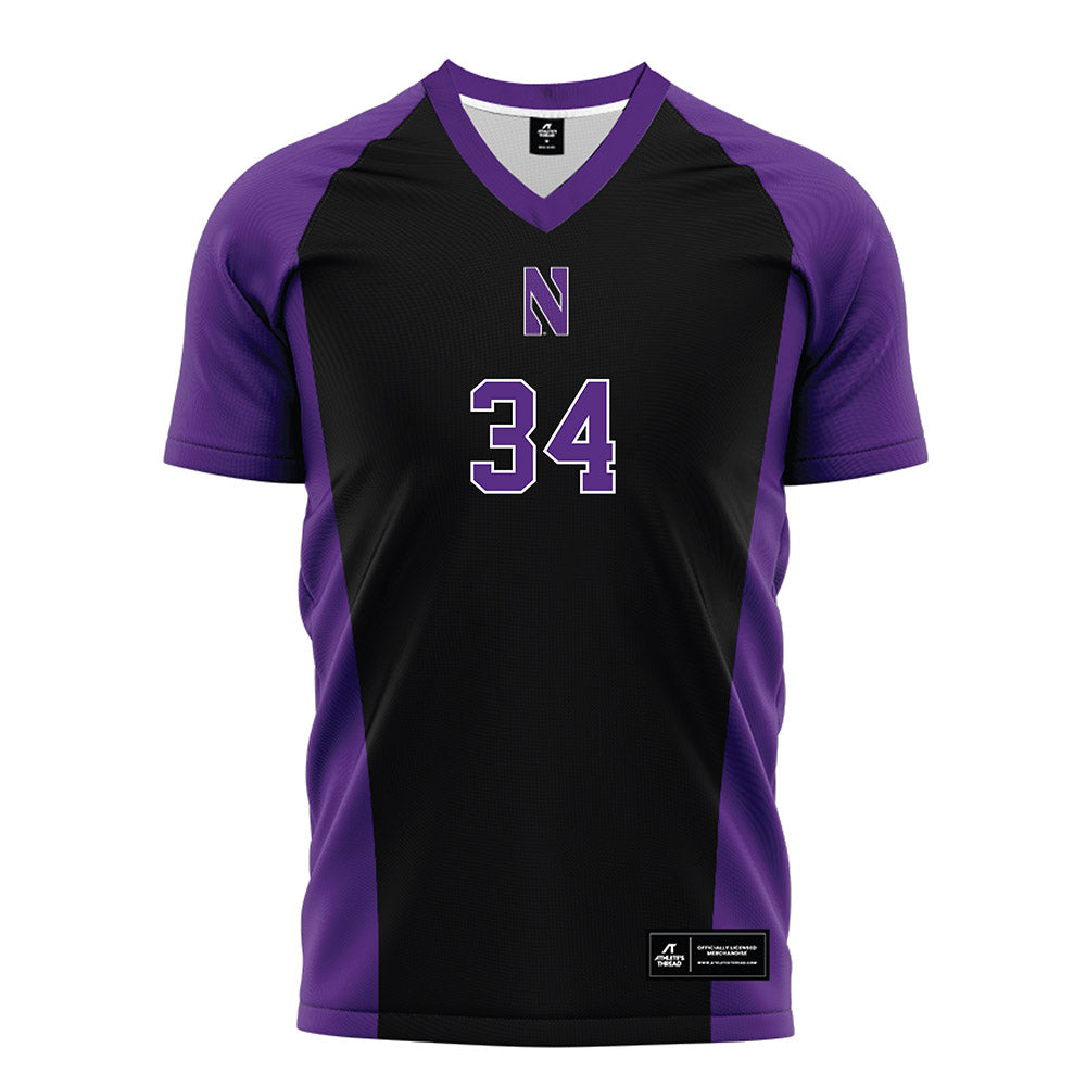 Northwestern - NCAA Women's Soccer : Ava Goodin - Black Soccer Jersey