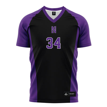 Northwestern - NCAA Women's Soccer : Ava Goodin - Black Soccer Jersey