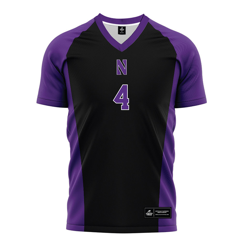 Northwestern - NCAA Men's Soccer : Dalton Bulowski - Black Soccer Jersey-0