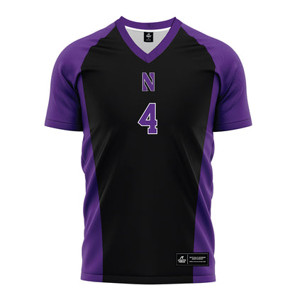 Northwestern - NCAA Men's Soccer : Dalton Bulowski - Black Soccer Jersey-0
