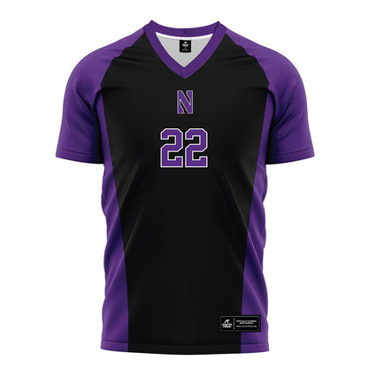 Northwestern - NCAA Men's Soccer : Aidan Oneill - Black Soccer Jersey-0