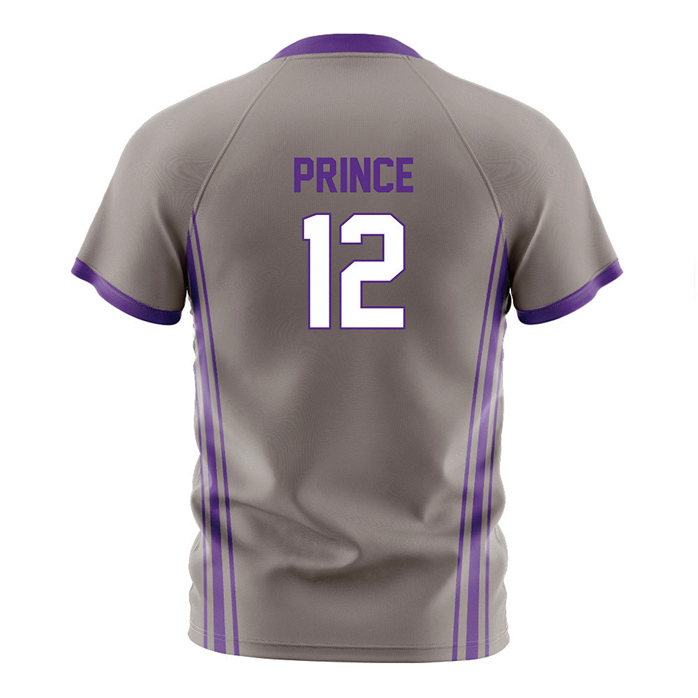 Northwestern - NCAA Men's Soccer : Nigel Prince - Grey Soccer Jersey