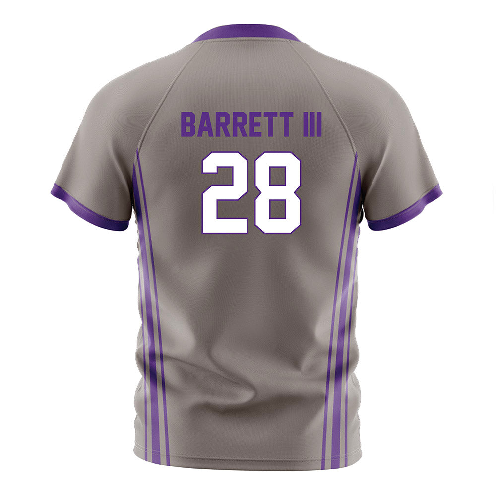 Northwestern - NCAA Men's Soccer : Tre Barrett III - Gray Soccer Jersey-1