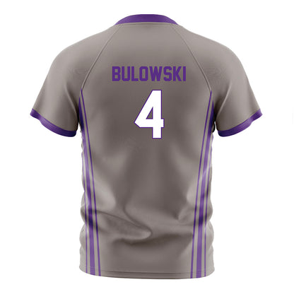 Northwestern - NCAA Men's Soccer : Dalton Bulowski - Gray Soccer Jersey-1