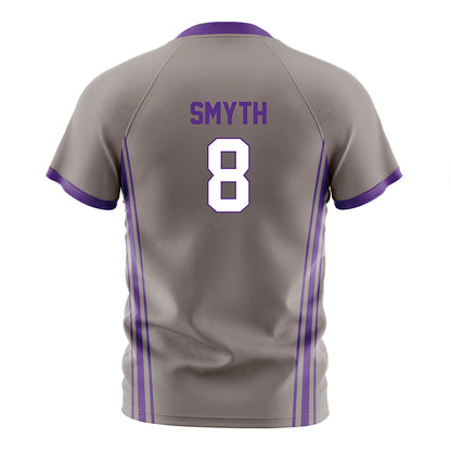 Northwestern - NCAA Men's Soccer : Gabriel Smyth - Gray Soccer Jersey-1