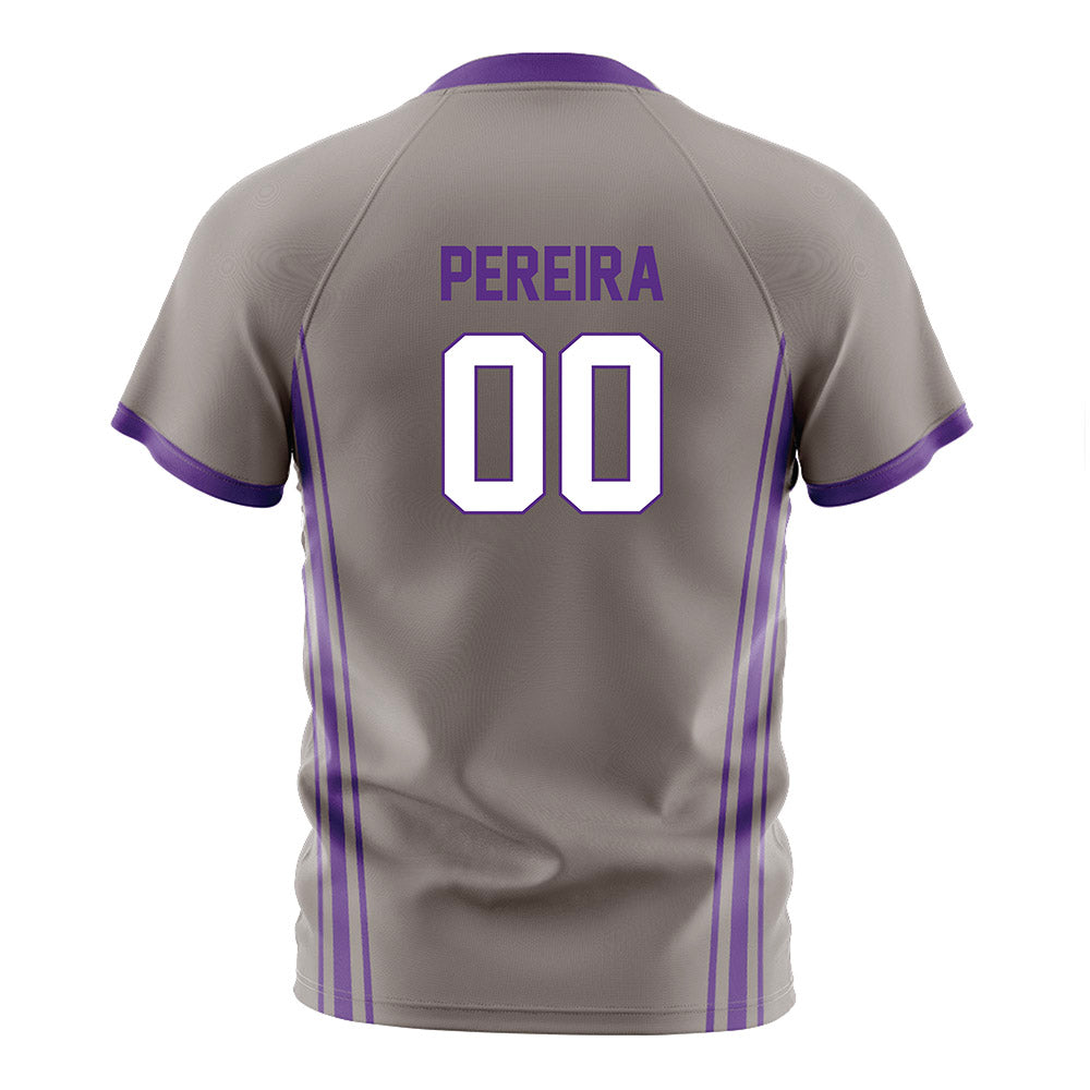 Northwestern - NCAA Men's Soccer : Dominic Pereira - Gray Soccer Jersey-1