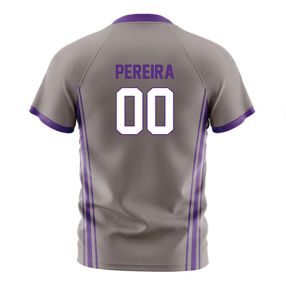 Northwestern - NCAA Men's Soccer : Dominic Pereira - Gray Soccer Jersey-1